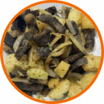 Carne de Sol Acebolada com Mandioca